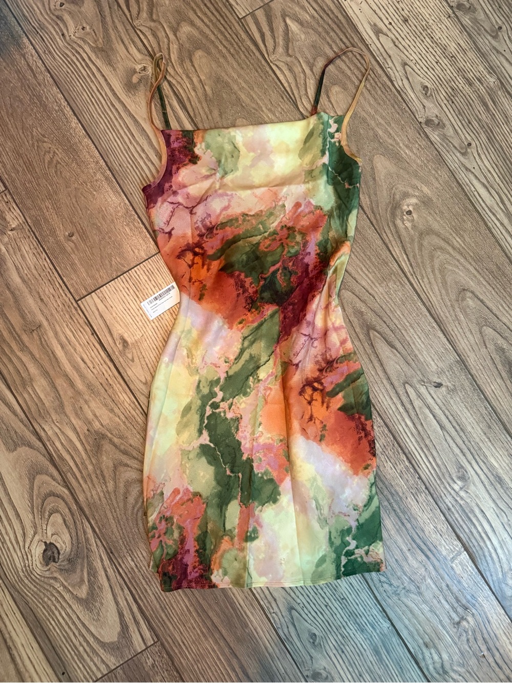 NWT Nasty Gal Petite Marble Print Cowl Neck Mini Dress ✨